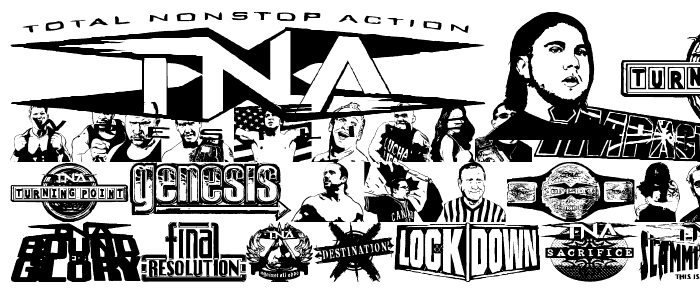 TNA Lockdown font